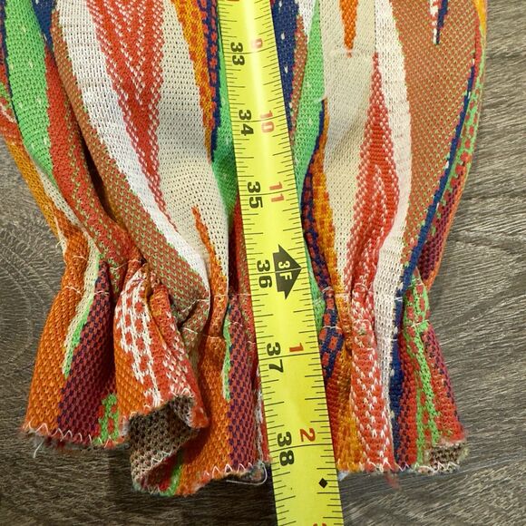 VTG Handmade Children's Youth Clown Costume Collar Kid Circus 1970s Patchwork - Picture 10 of 12